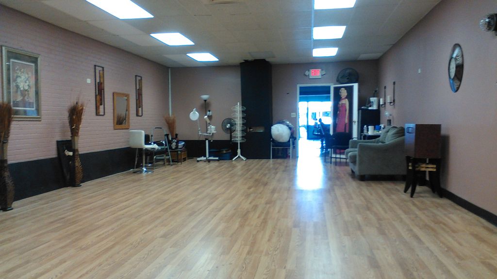Beauty Salon remodeled new Hard wood floors