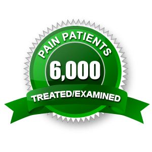 Over 6,000 pain patients treated or examined since
