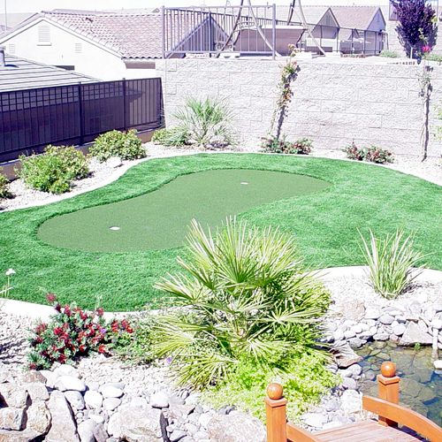 Virtual Lawn Putting Green and fringe