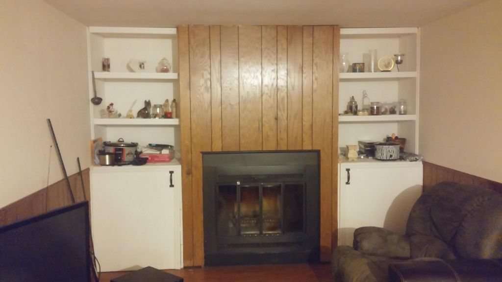 Fireplace surround before