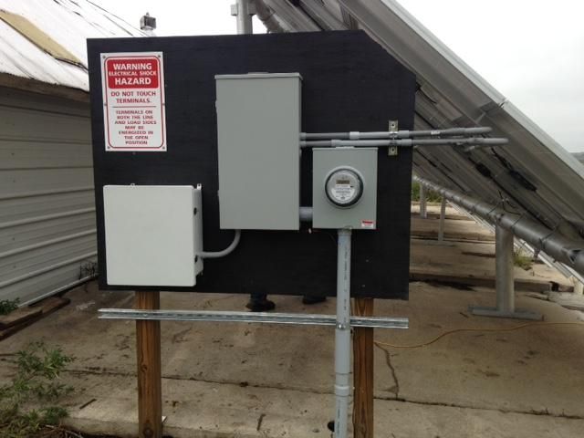 New meter and panel and all wiring associated inst