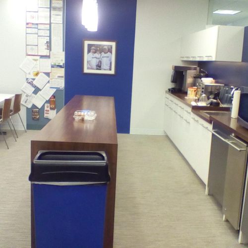 This is a Office Kitchen that I clean