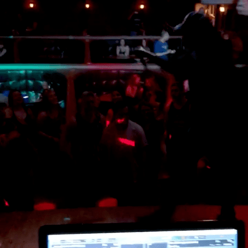 This is from a performance at a local club.