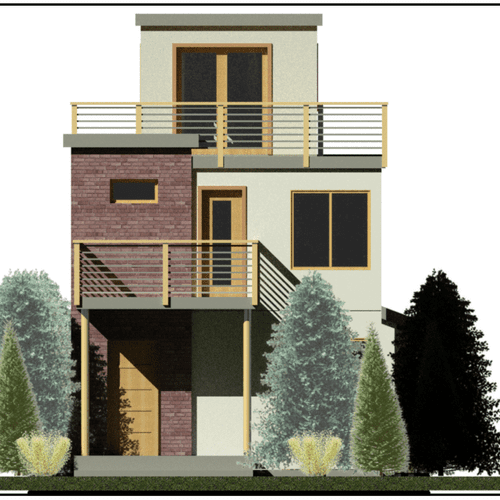 Recent residential modeling. Interesting layout wi