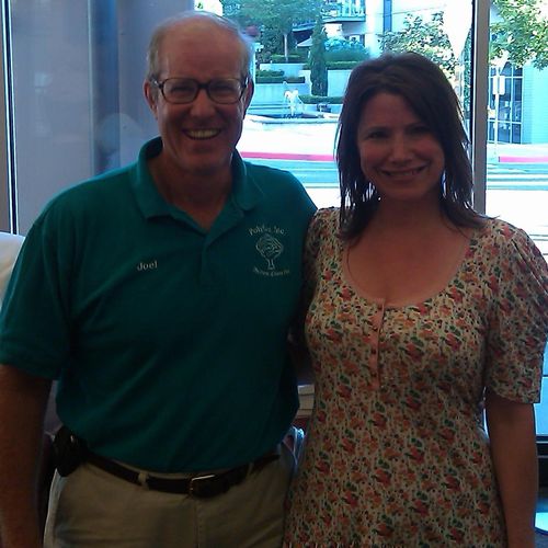  A picture of Joel Salatin and I at a nutritional 