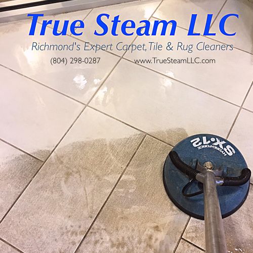 We clean tile & grout
