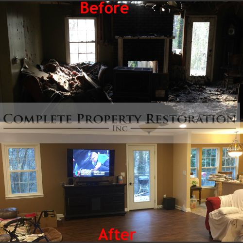Before and After- Large loss fire