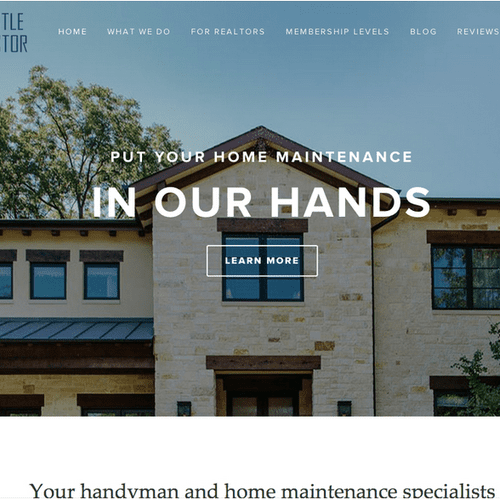 Home Services Website Example