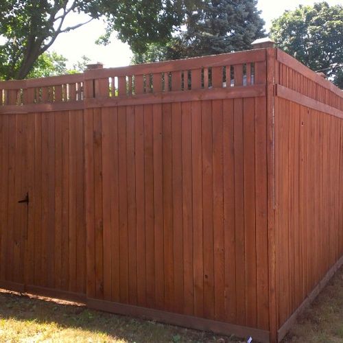 After
7 Year Old Fence - Looks Brand New with a 3 