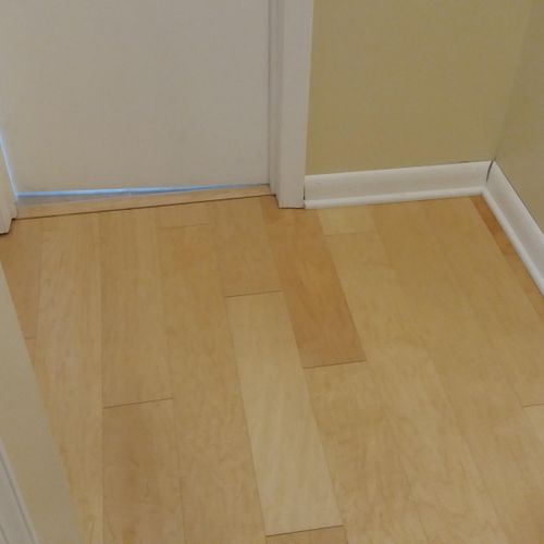 Laminated floor Installation