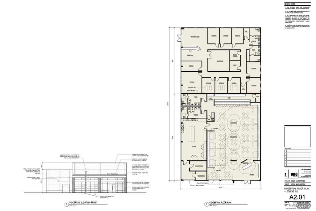 Commercial Renovation: Restaurant and Office space