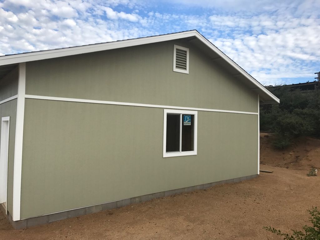 Ground-up build 
garage in Dewey