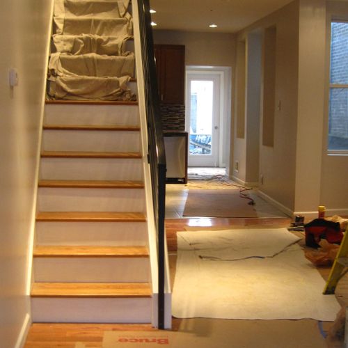 Total renovation and built in stairs