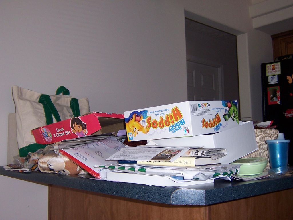 Kitchen Counter Chaos... the before picture #2.