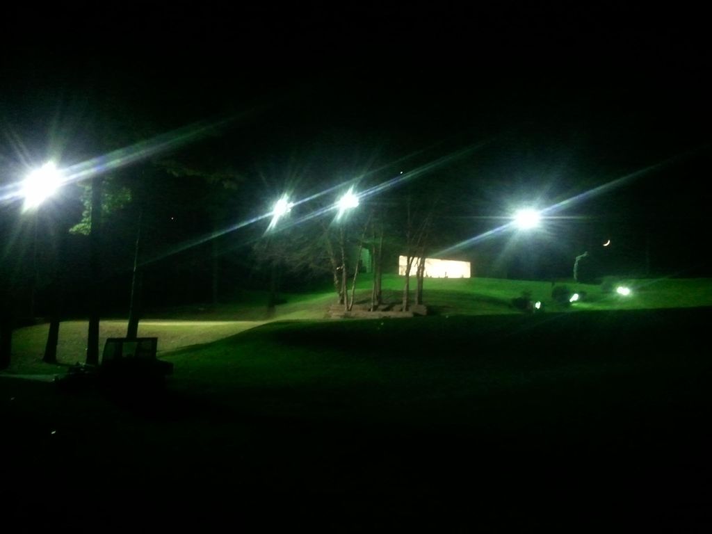 Range and Instruction Building at night