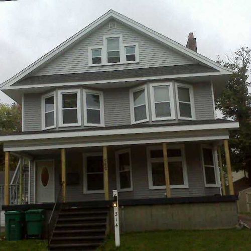 Total exterior renovation. (Roofing, Siding w/cust