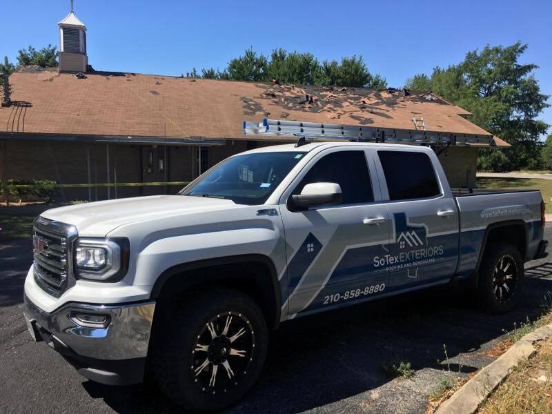 Beginning a roof replacement: Tear off stage