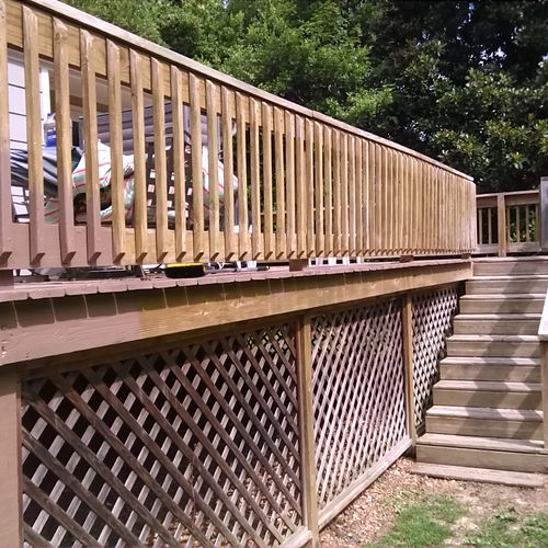 This beautiful Dalton deck was painted with deck s