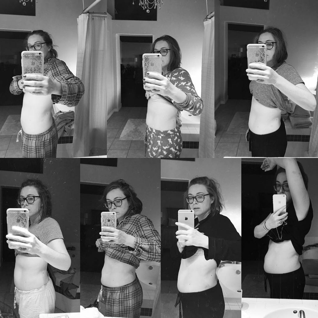 7 week transformation from bottom right to top lef