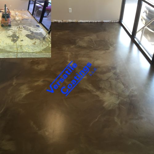 Metallic epoxy floor coating