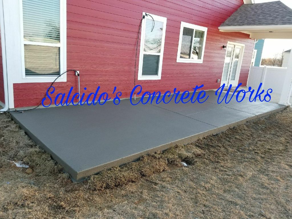 Completed patio. Providence Village TX
