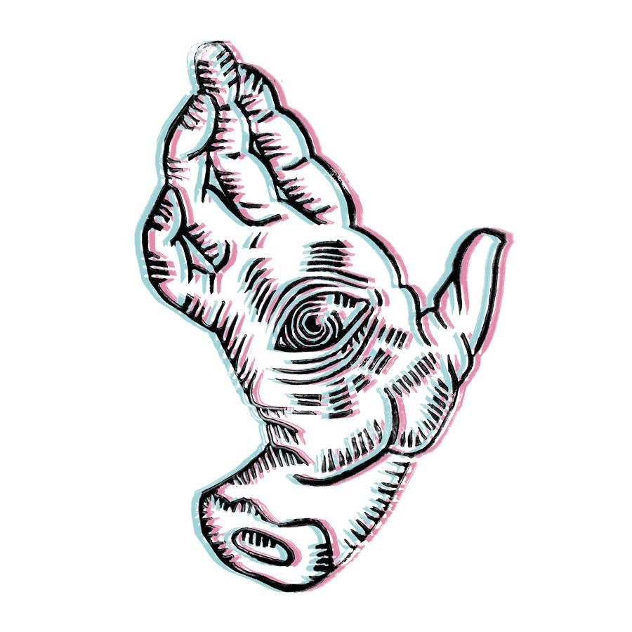 carved stamp digitally edited