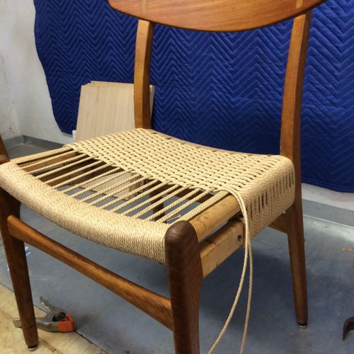 We offer Seat weaving of all kinds. (Danish cord p
