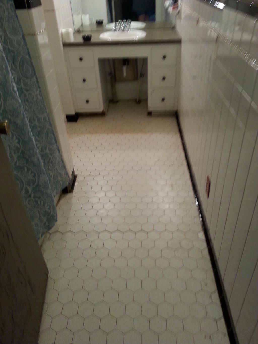 This is the same bathroom when I was finished.