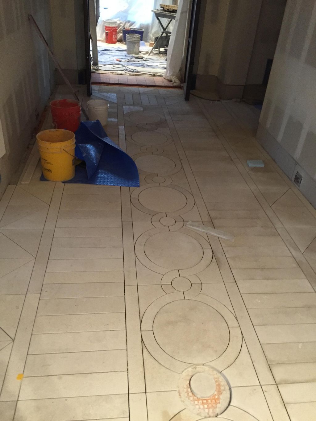 super custom sandstone hallway cherry hills villag