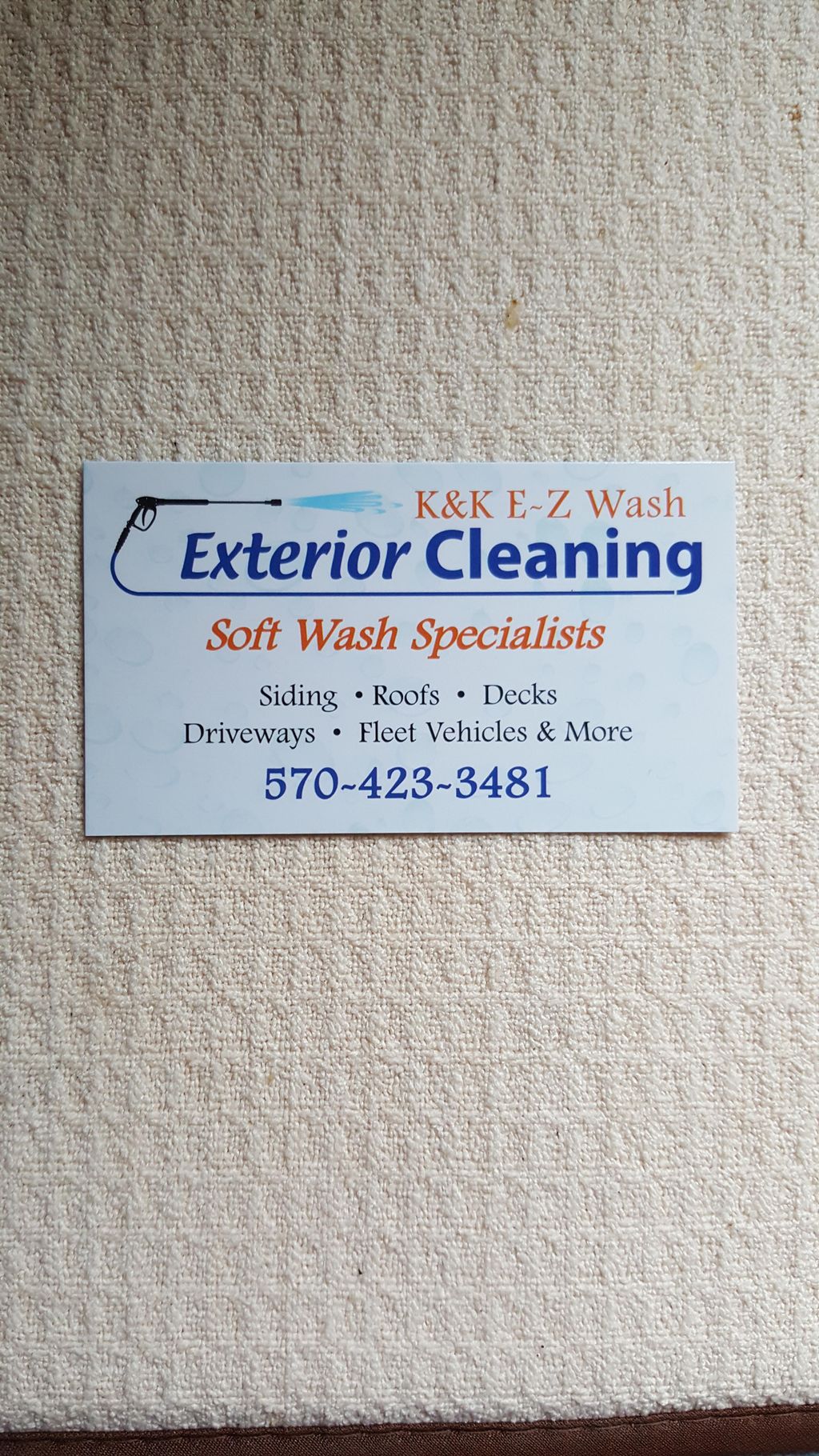K&K EZ WASH EXTERIOR CLEANING
