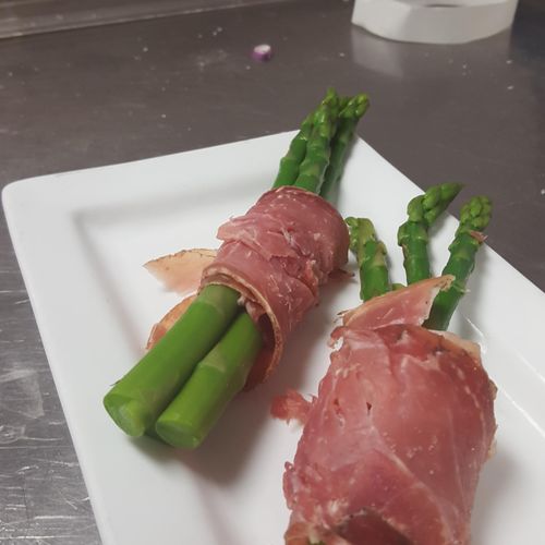 Prosciutto wrapped Asparagus
