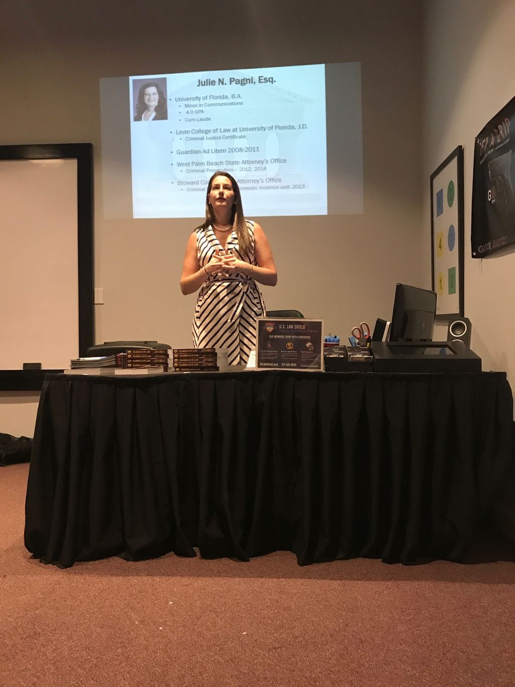 Attorney Julie Pagni Teaching seminar on gun law 