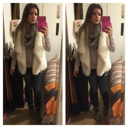Long fur vests are especially in this fall & winte