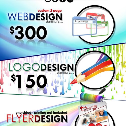 marketing - graphic design services flyer