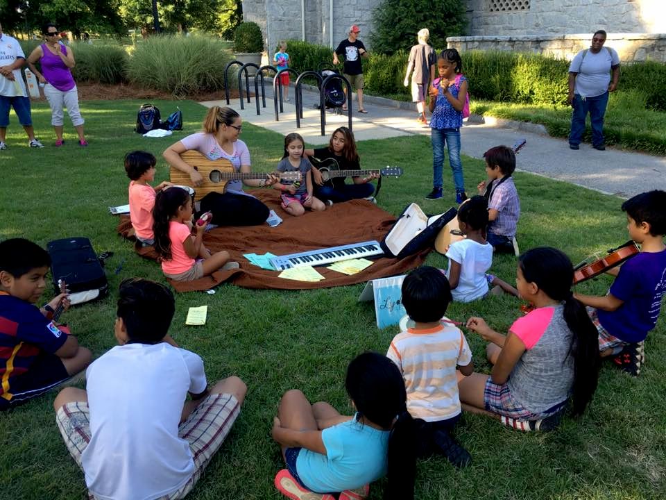 Giving free music classes in the community