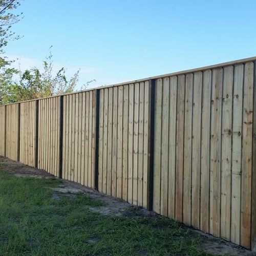 8ft. Wood fence