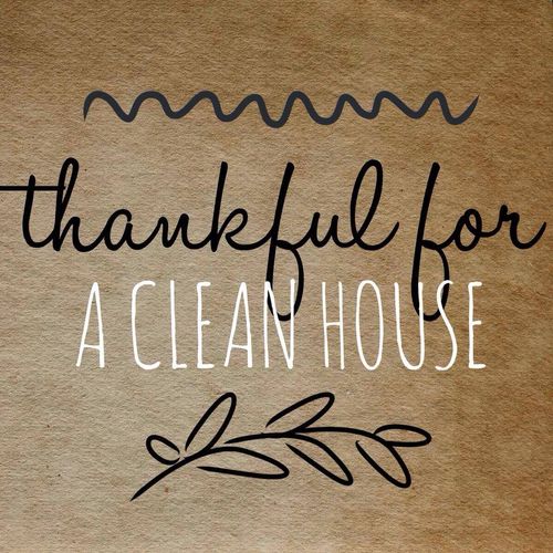 Everyone Is Always Thankful For A Cleaned House...