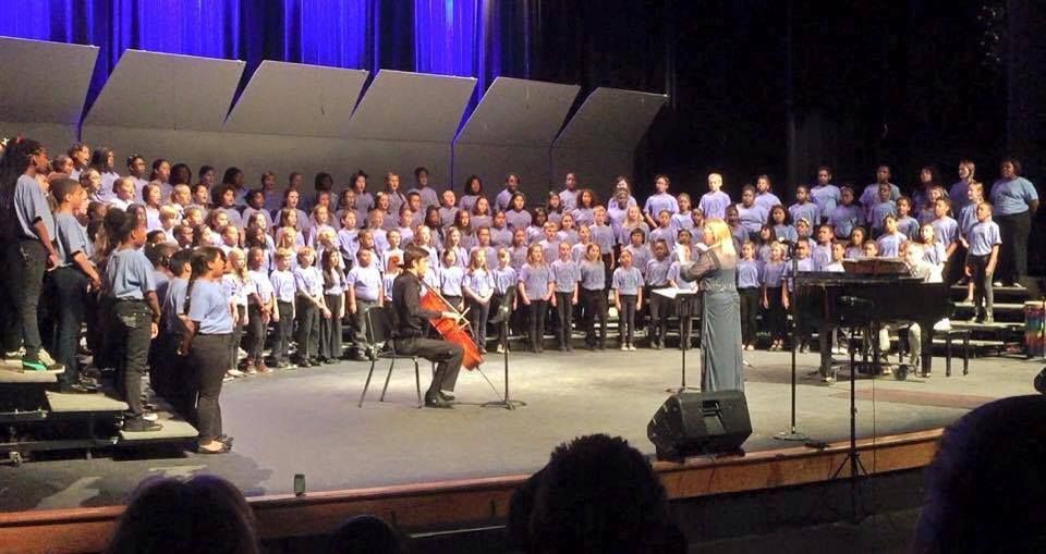 Me conducting the Durham Elementary Honors Chorus 