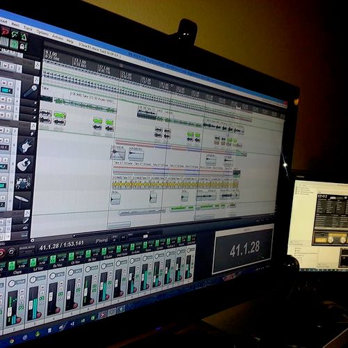 A sample recording session at Verbatim Productions