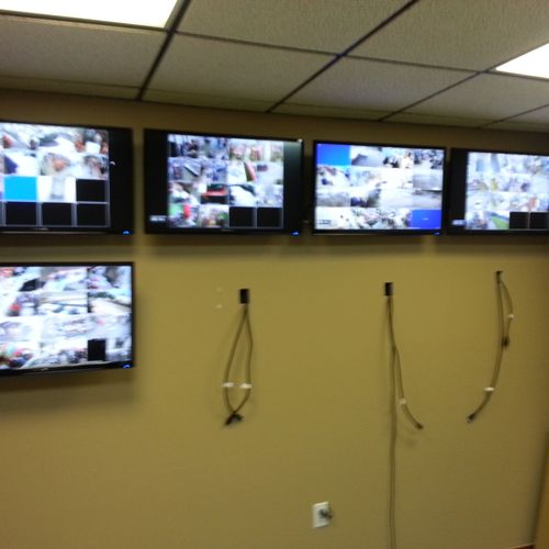 We install/hang TV's and Design Monitoring Rooms