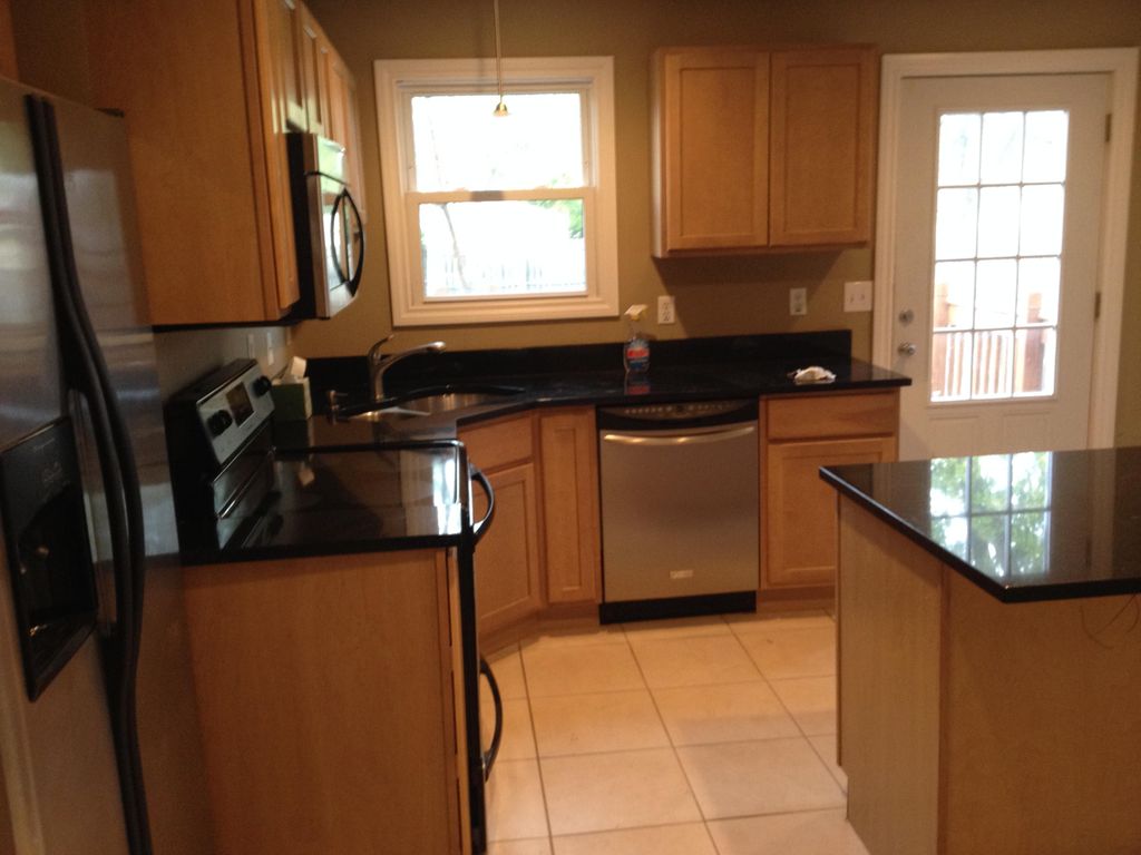 Small kitchen big impact. Very functional.