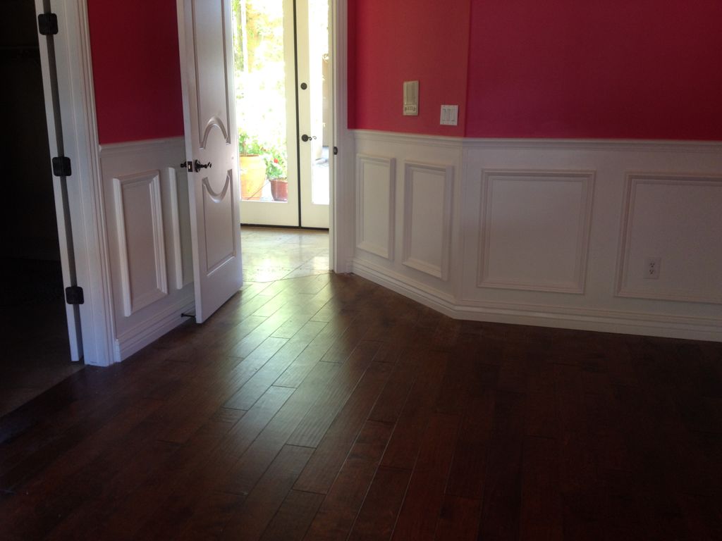 After Wainscot, Crown Molding, and Paint