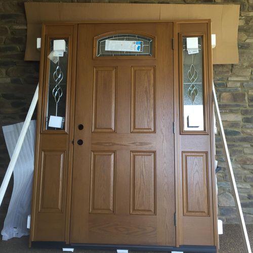 We install entry doors.
