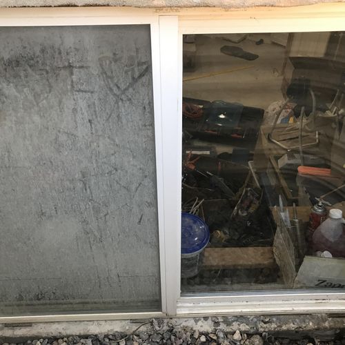 Before (left) after (right) this window had hard w