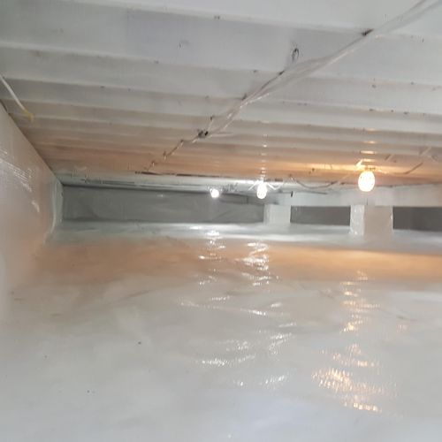 Crawlspace cleaned & encapsulated  