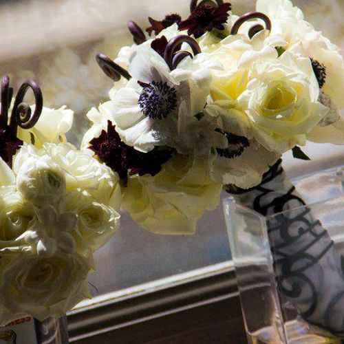 Custom bride's and bridesmaid bouquets