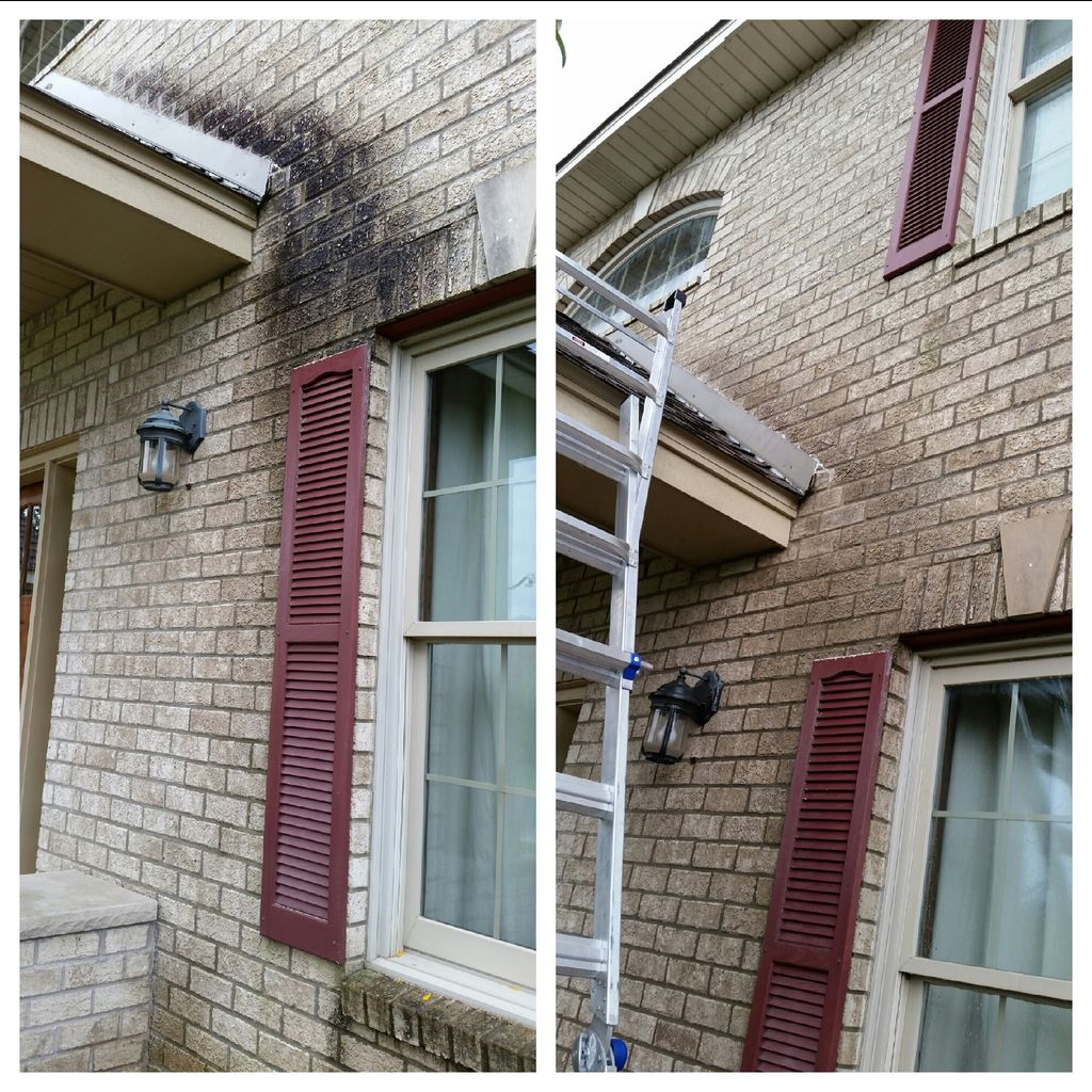 removing stains from brick exterior 