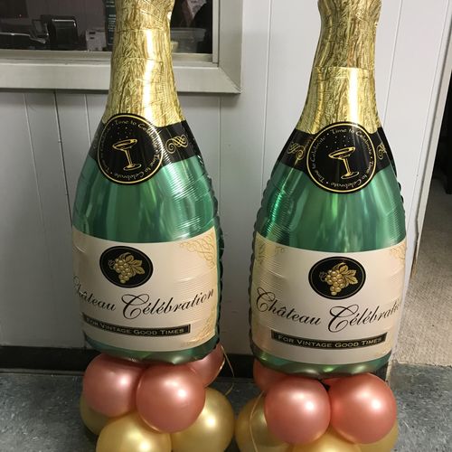 Bottles of champagne 