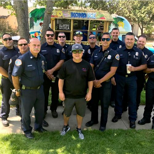 Giving back to the Upland Police and Fire Departme