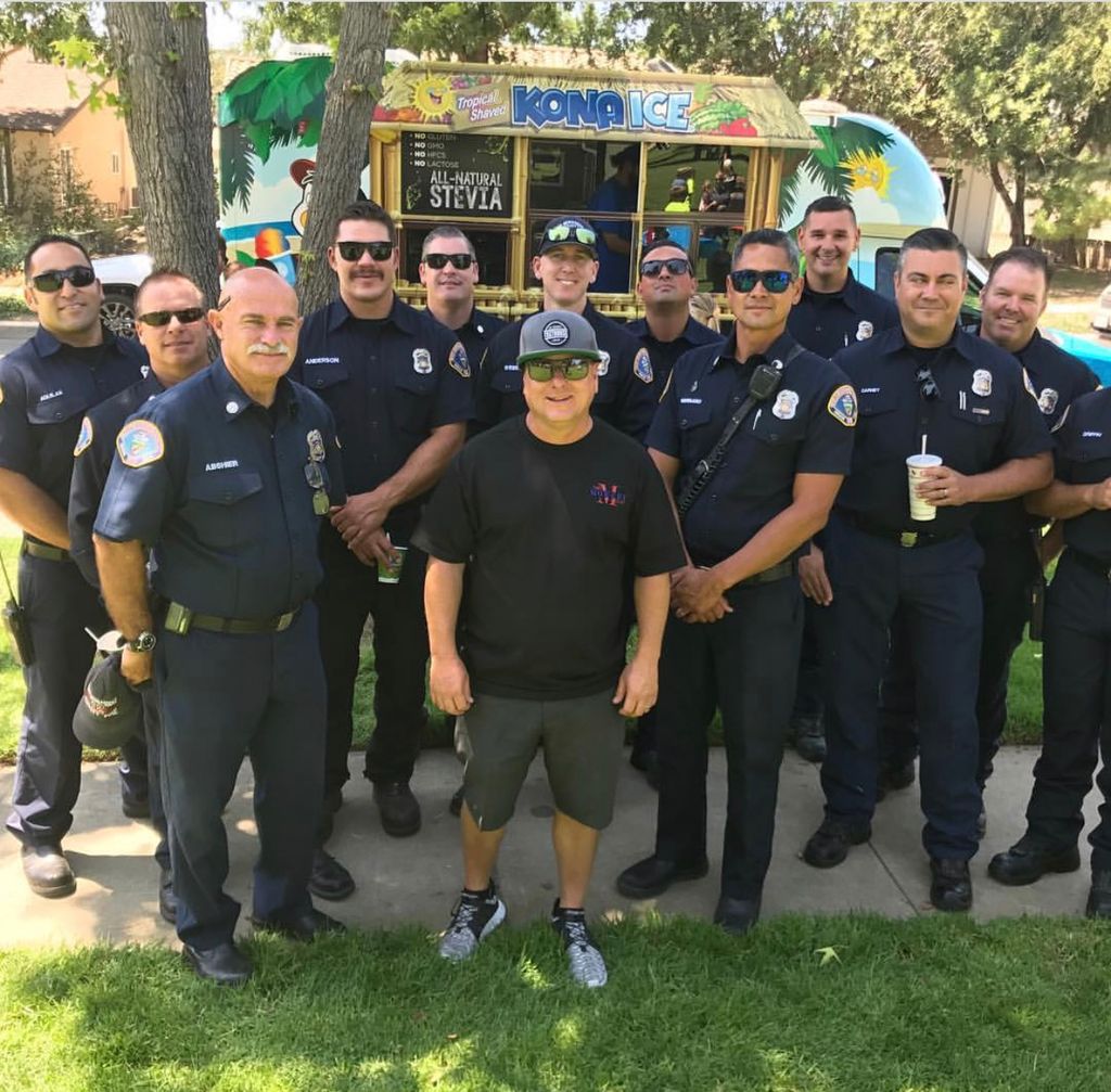 Giving back to the Upland Police and Fire Departme